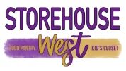 Storehouse West logo with purple and gold.