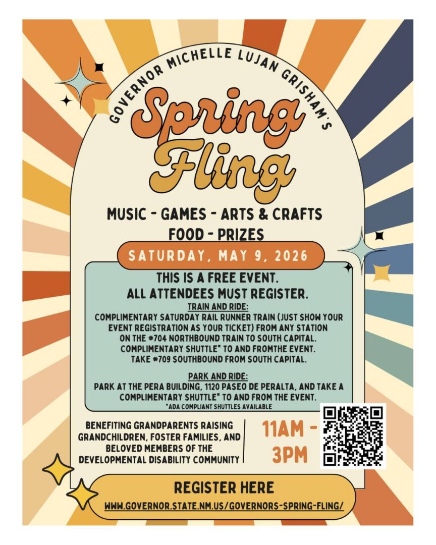 Spring Fling event poster with event details.