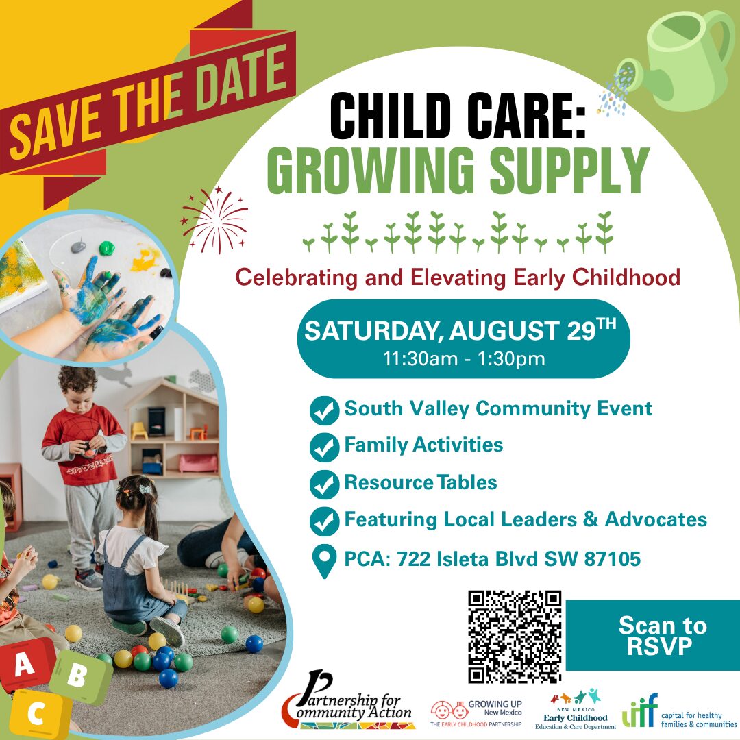 Save the date child care flyer